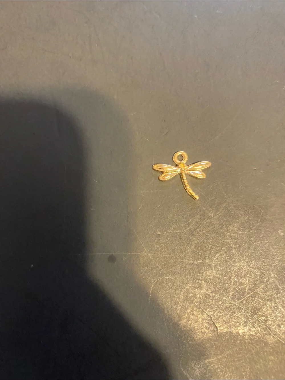 Fashion Jewelry Gold Tone Small Pet Charms Set - Elephant, Bee, Leaf, Dragonfly